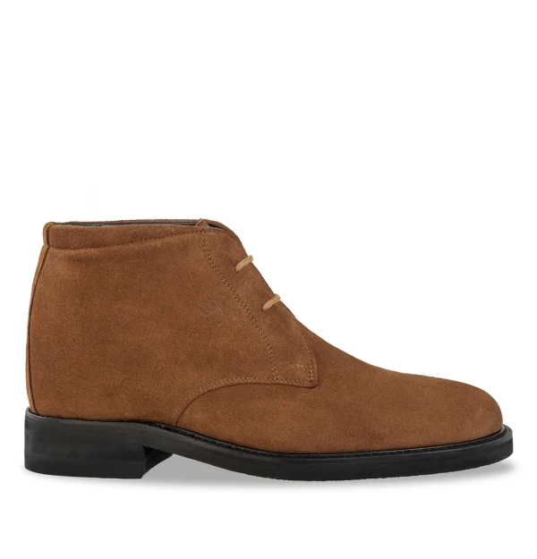 Griffith park - Elevator Boots in Suede Leather from 2.4 to 3.1 inches