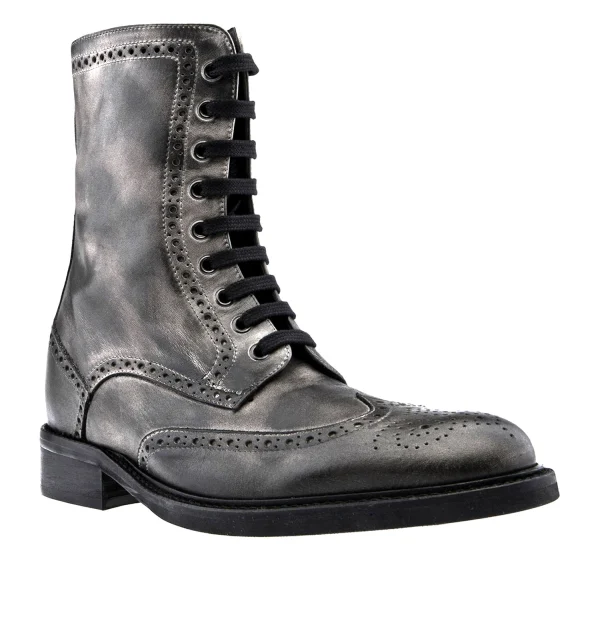 New York W - Elevator Boots in Full Grain Leather from 2.4 to 4 inches