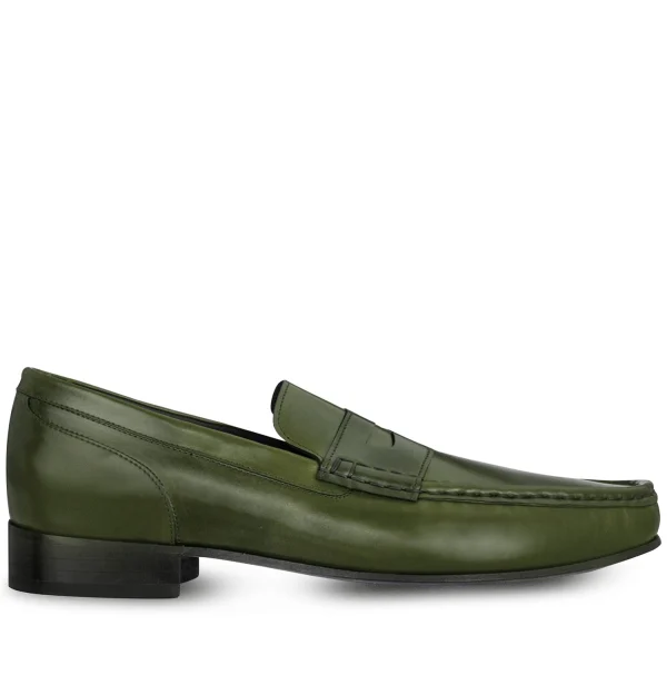 Larissa - Elevator Loafers in Shell Cordovan Leather up to 2.6 inches