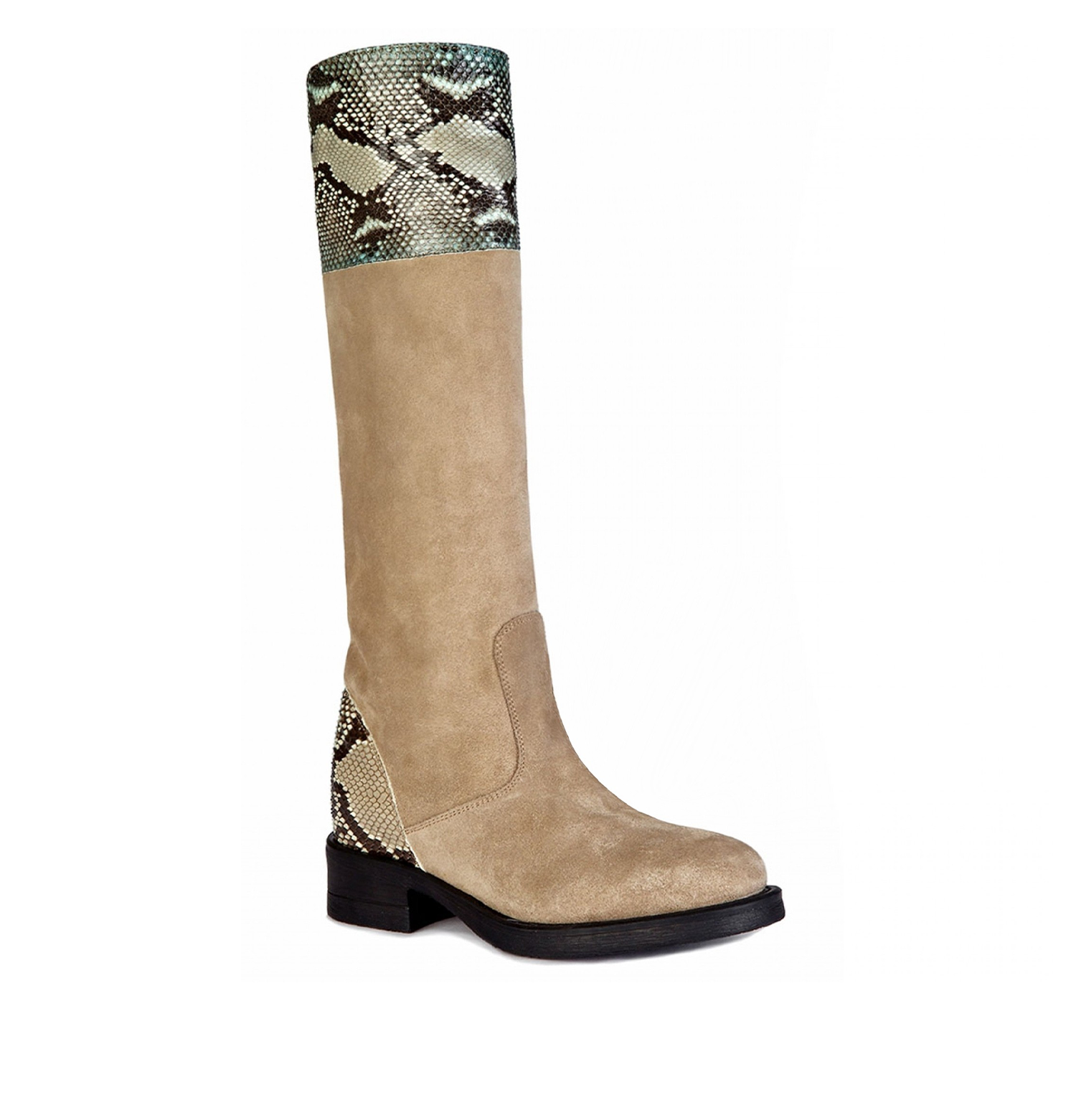 Rania - Elevator Boots in Mix of leathers from 2.4 to 3.1 inches