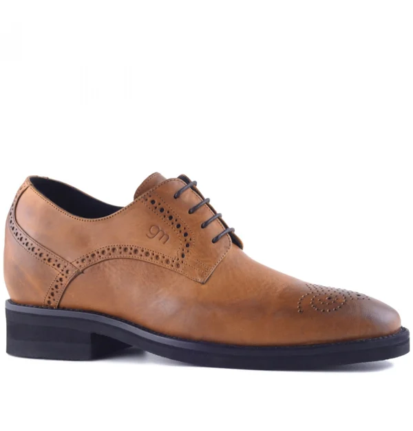 Mississippi - Elevator Shoes in Full Grain Leather from 2.4 to 3.1 inches