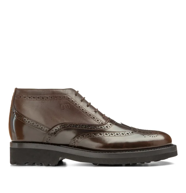 Colstrip - Elevator Ankle Boots in Full Grain Leather from 2.4 to 3.1 inches