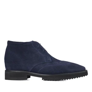 Ascot - Elevator Ankle Boots in Suede Leather from 2.4 to 3.1 inches