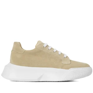 Atherton - Elevator Sneakers in Suede Leather from 2.4 to 4 inches