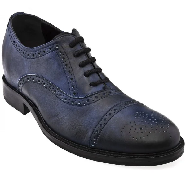 Catania - Elevator Dress Shoes in Hand Buffered Leather from 2.4 to 3.1 inches