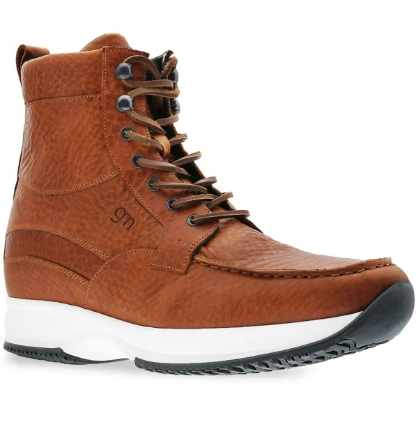 Lincoln Road - Elevator Sneakers in Full Grain Leather from 2.4 to 4 inches