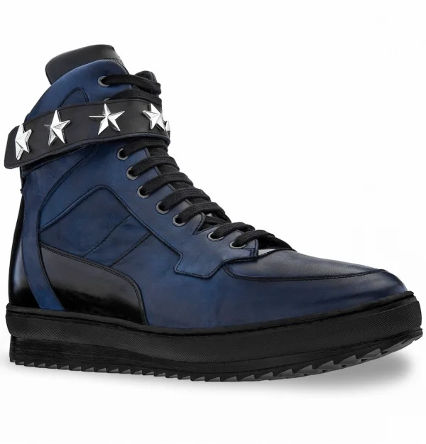 Harlem - Elevator Sneakers in Mix of leathers from 2.4 to 4 inches