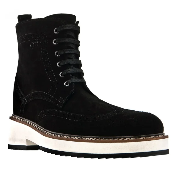 Hollywood - Elevator Boots in Suede Leather from 4 to 6 inches