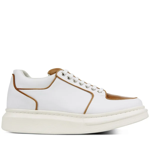 Chianti - Elevator Sneakers in Full Grain Leather from 2.4 to 3.1 inches