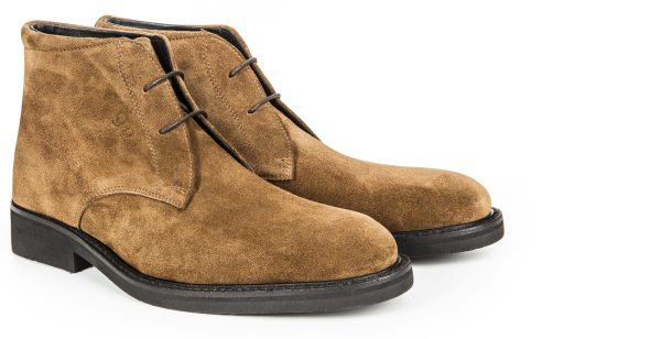 Gorno - Elevator Ankle Boots in Suede Leather up to 3.1 inches