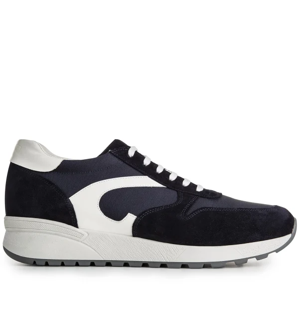 Dorzano - Elevator Sneakers in Mix Leather/Fabric from 2.4 to 3.1 inches
