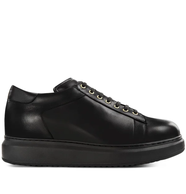 Fano - Elevator Sneakers in Full Grain Leather from 2.4 to 3.1 inches