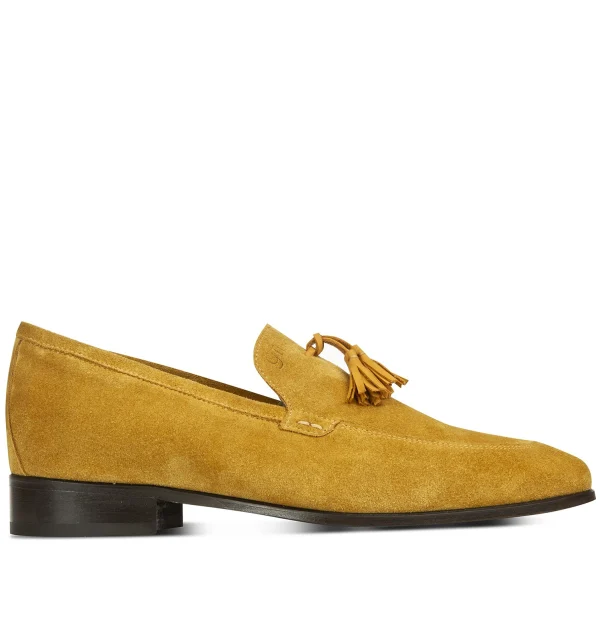 Zevio - Elevator Loafers in Suede Leather up to 2.6 inches