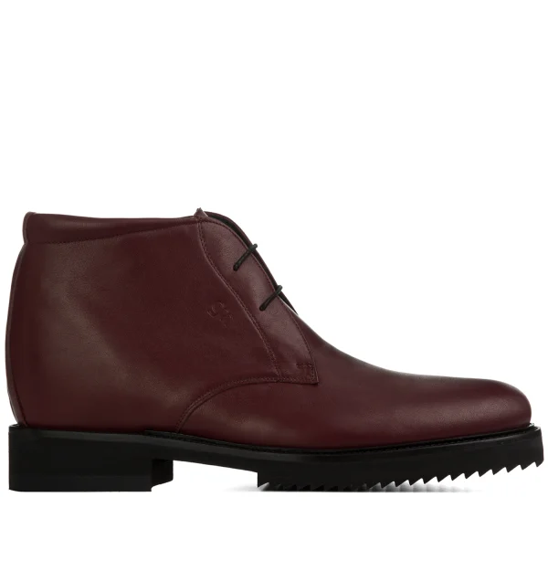 Kalsa - Elevator Ankle Boots in Full Grain Leather from 2.4 to 3.1 inches
