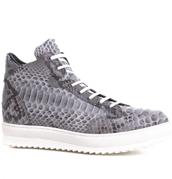 Barbados - Elevator Sneakers in Leather plus from 2.4 to 4 inches