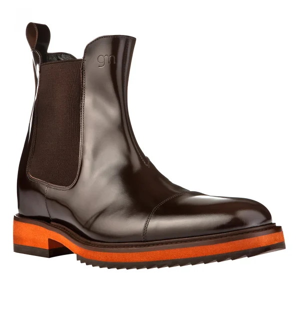 London - Elevator Boots in Full Grain Leather from 2.4 to 4 inches