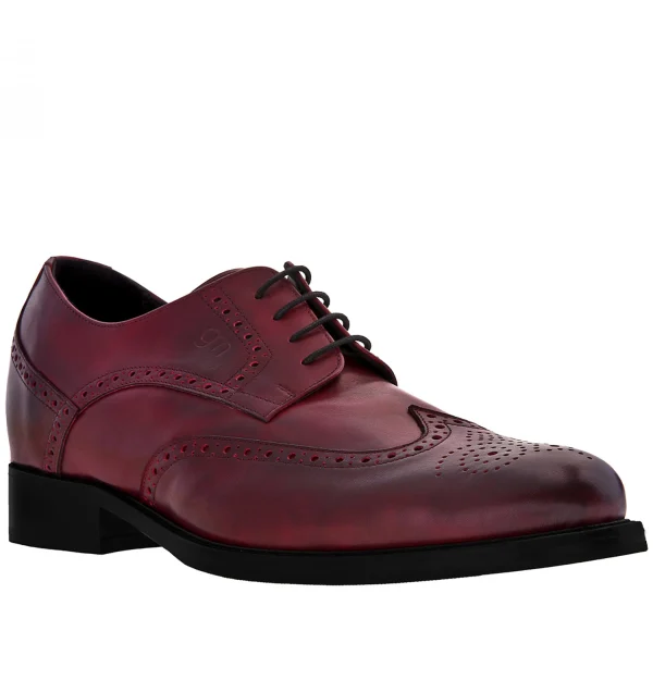 San Jose - Elevator Shoes in Full Grain Leather from 2.4 to 3.1 inches