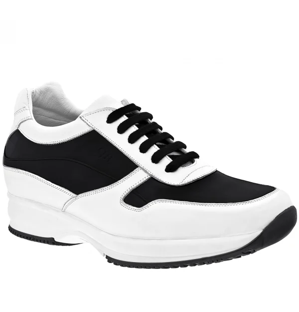 Ottawa - Elevator Sneakers in Full Grain Leather from 2.4 to 4 inches