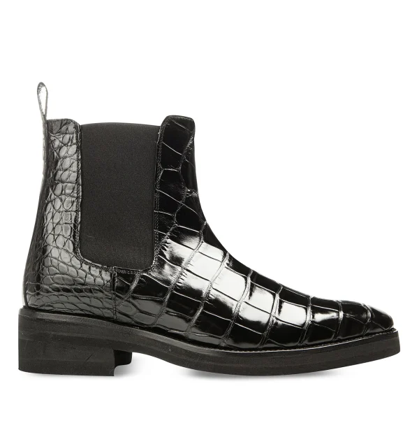 Clovis - Elevator Boots in Alligator Leather from 2.4 to 4 inches