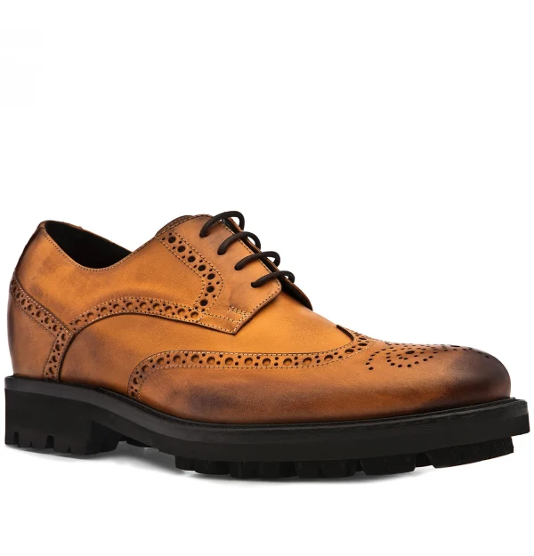 Switzerland - Elevator Shoes in Full Grain Leather from 2.4 to 3.1 inches