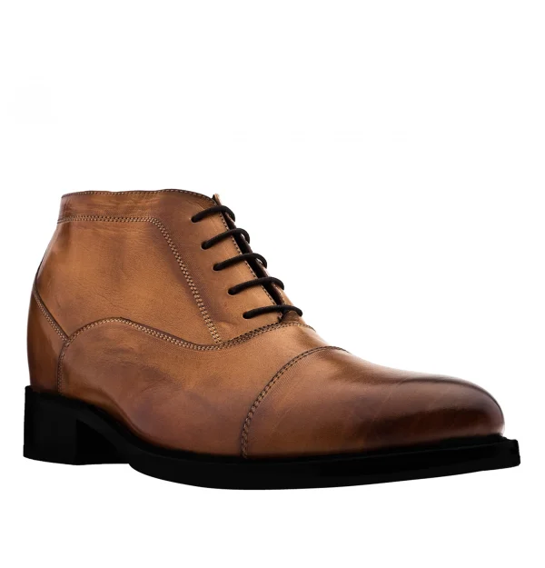 Staten Island - Elevator Boots in Full Grain Leather from 2.4 to 3.1 inches