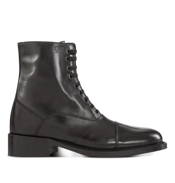 Patrizia - Elevator Boots in Full Grain Leather from 2.4 to 4 inches