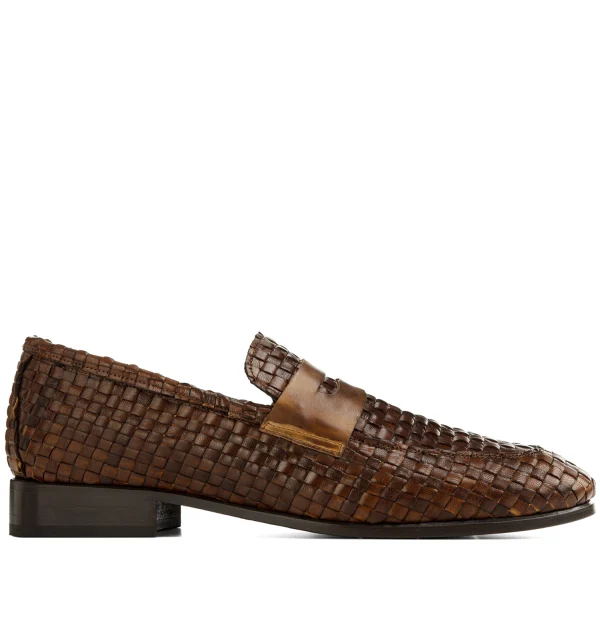 Marostica - Elevator Loafers in Woven Leather up to 2.6 inches