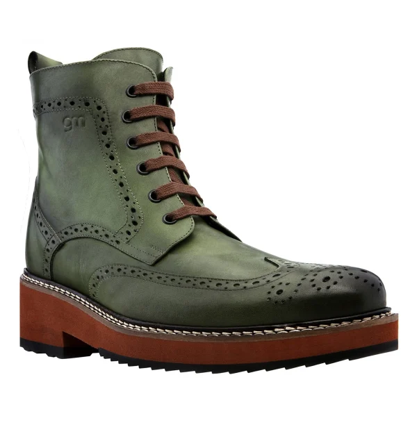 Melbourne W - Women's Elevator Boots in Hand Buffered Leather from 4 to 6 inches