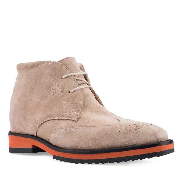 Cyprus - Elevator Boots in Suede Leather from 2.4 to 3.1 inches