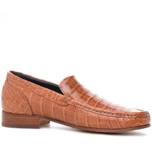 Arbiter - Elevator Loafers in Crocodile Leather up to 2.6 inches
