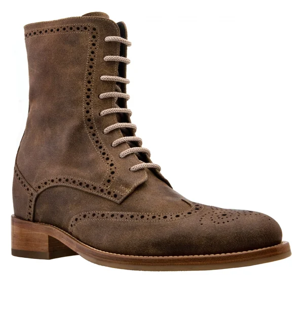 Nashville - Elevator Boots in Full Grain Leather from 2.4 to 4 inches