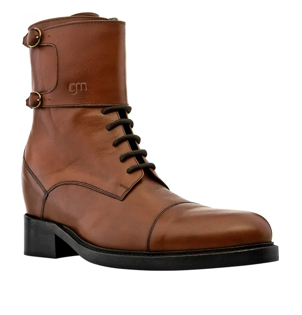 Notting Hill - Elevator Boots in Full Grain Leather from 2.4 to 4 inches