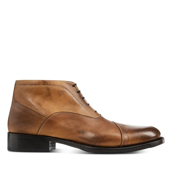 Trier - Elevator Boots in Full Grain Leather from 2.4 to 3.1 inches