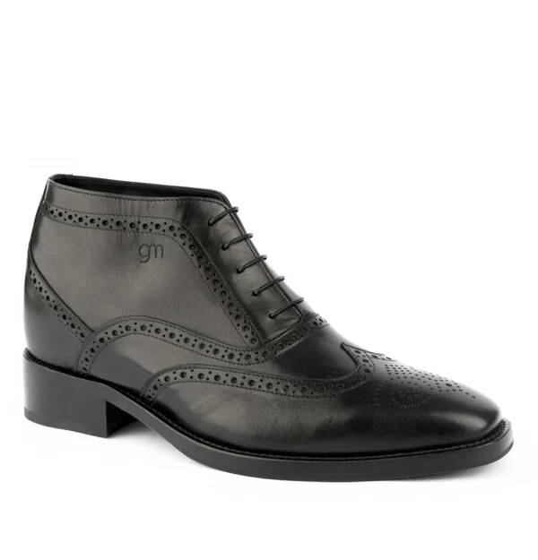 Boulevard Haussmann - Elevator Boots in Full Grain Leather from 2.4 to 3.1 inches