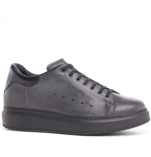 Boise - Elevator Sneakers in Full Grain Leather from 2.4 to 3.1 inches