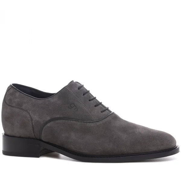 Rieti - Elevator Shoes in Suede Leather from 2.4 to 3.1 inches