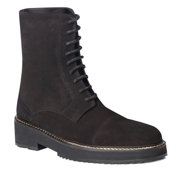 Russia - Elevator Boots in Suede Leather from 4 to 6 inches