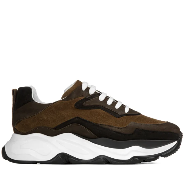Sabaudia - Elevator Sneakers in Mix of leathers from 2.4 to 4.3 inches