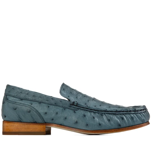 Sampieri - Elevator Loafers in Ostrich Leather up to 2.6 inches