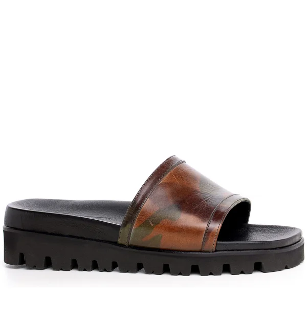 Nosy Be - Elevator Sandals in Full Grain Leather up to 2 inches