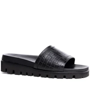 Hilo - Elevator Sandals in Full grain Leather up to 2 inches