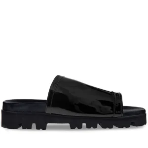 Augusta - Elevator Sandals in Varnish Leather up to 2 inches