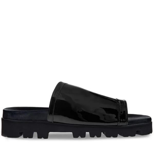 Augusta - Elevator Sandals in Varnish Leather up to 2 inches