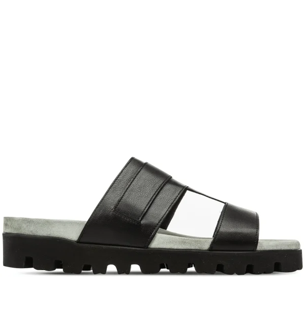 Noha - Elevator Sandals in Full Grain Leather up to 2 inches