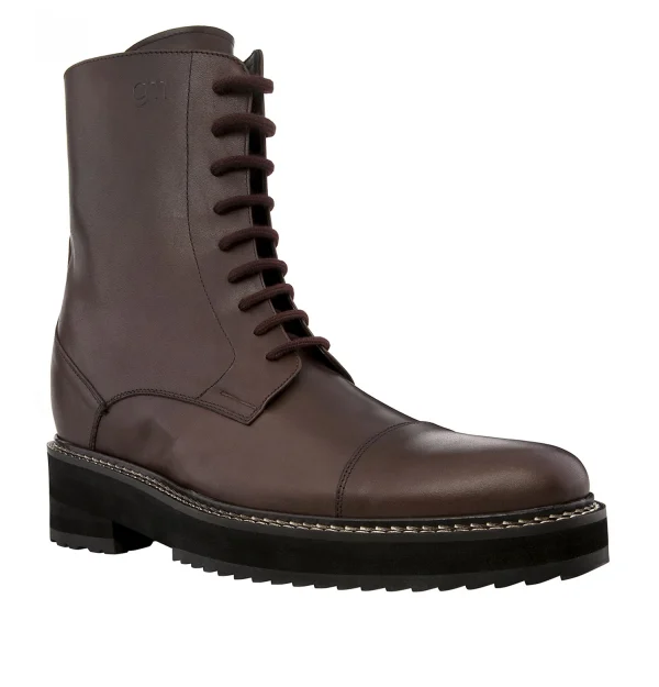Sapporo - Elevator Boots in Full Grain Leather from 4 to 6 inches