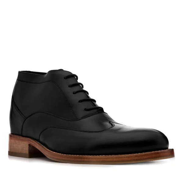 Memphis - Elevator Boots in Full Grain Leather from 2.4 to 3.1 inches