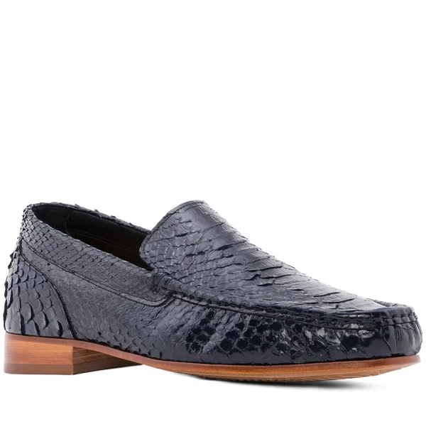 Salvador - Elevator Loafers in Python Leather up to 2.6 inches