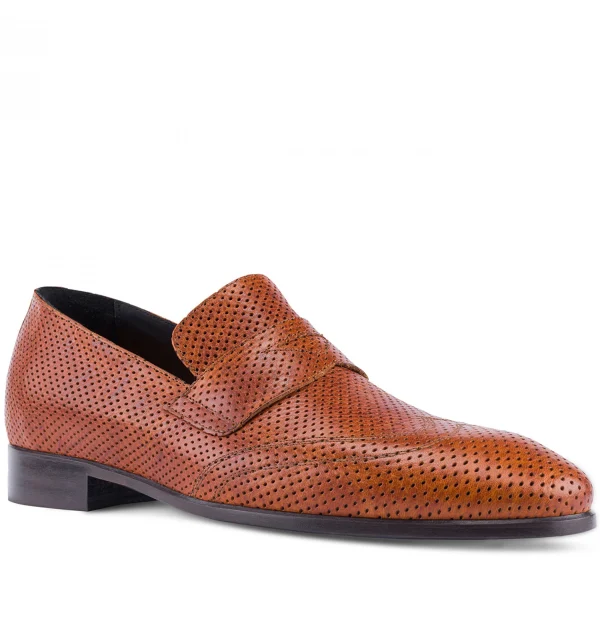 Manaus - Elevator Loafers in Pierced Leather up to 2.6 inches