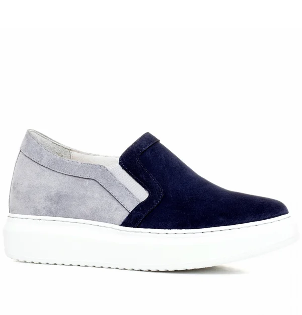 Europe - Elevator Slip-Ons in Suede Leather up to 6 cm