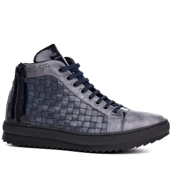 Kyoto - Elevator Sneakers in Mix of leathers from 2.4 to 3.1 inches